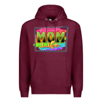 Burgundy mom life Premium Hoodie - Zillion Design Studio