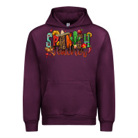Mauve Wine spanish teacher Urban Hoodie - Zillion Design Studio