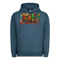 Pigment Midnight Navy spanish teacher Urban Hoodie - Zillion Design Studio