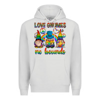 Dove Grey pride gnomies Premium Hoodie - texasbilliewilder