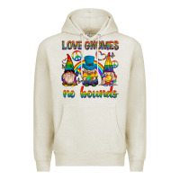 Oatmeal Heather pride gnomies Premium Hoodie - texasbilliewilder