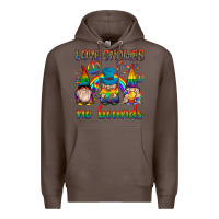 Coffee pride gnomies Premium Hoodie - texasbilliewilder