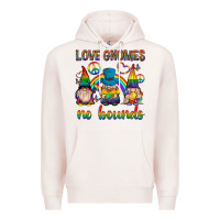 Pale Pink pride gnomies Premium Hoodie - texasbilliewilder