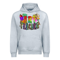 Heather Grey art teacher Urban Hoodie - Zillion Design Studio