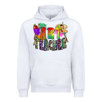 White art teacher Urban Hoodie - Zillion Design Studio