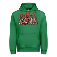 Emerald football nana with leopard Urban Hoodie - texasbilliewilder