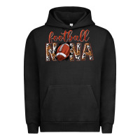 Pigment Black football nana with leopard Urban Hoodie - texasbilliewilder