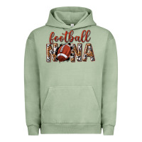 Pigment Oil Green football nana with leopard Urban Hoodie - texasbilliewilder