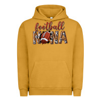 Pigment Peanut Butter football nana with leopard Urban Hoodie - texasbilliewilder