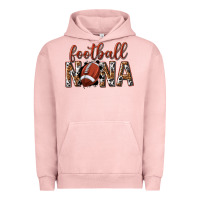 Pigment Salmon football nana with leopard Urban Hoodie - texasbilliewilder