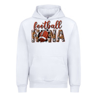 White football nana with leopard Urban Hoodie - texasbilliewilder
