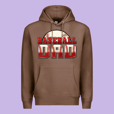 Baseball Dad Premium Hoodie Designed By Zillion Design Studio