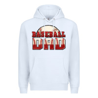 White baseball dad Premium Hoodie - Zillion Design Studio
