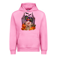 Fuchsia Pink Pig halloween Urban Hoodie - RanaPortraitStore