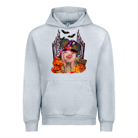 Heather Grey Pig halloween Urban Hoodie - RanaPortraitStore