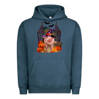 Pigment Midnight Navy Pig halloween Urban Hoodie - RanaPortraitStore