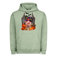 Pigment Oil Green Pig halloween Urban Hoodie - RanaPortraitStore