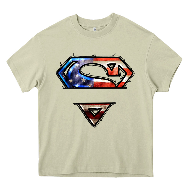 Super American Flag Logo Heavy Core Tee by LillyAllenDesigns | Teevron