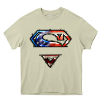 Mossy super american flag logo Heavy Core Tee - LillyAllenDesigns