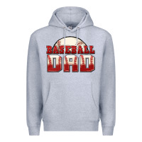 Heather Grey baseball dad Premium Hoodie - Zillion Design Studio