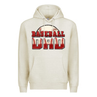 Oatmeal Heather baseball dad Premium Hoodie - Zillion Design Studio