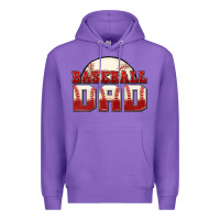 Purple baseball dad Premium Hoodie - Zillion Design Studio