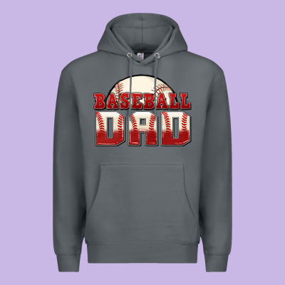 Baseball Dad Premium Hoodie Designed By Zillion Design Studio