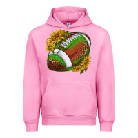 Fuchsia Pink footballwithsunflowers Urban Hoodie - texasbilliewilder