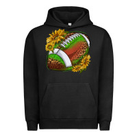 Pigment Black footballwithsunflowers Urban Hoodie - texasbilliewilder