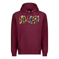 Burgundy pride human Premium Hoodie - texasbilliewilder