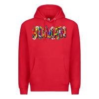 Red pride human Premium Hoodie - texasbilliewilder