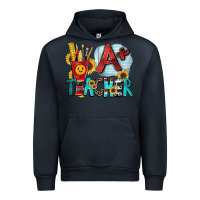 Navy a  teacher Urban Hoodie - Zillion Design Studio