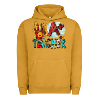 Pigment Peanut Butter a  teacher Urban Hoodie - Zillion Design Studio