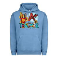 Pigment Pebble Blue a  teacher Urban Hoodie - Zillion Design Studio
