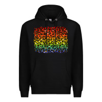 Black pride leopard background lgbt Premium Hoodie - texasbilliewilder