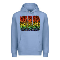 Colony Blue pride leopard background lgbt Premium Hoodie - texasbilliewilder