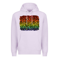 Lilac pride leopard background lgbt Premium Hoodie - texasbilliewilder