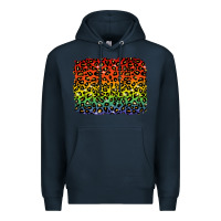 Navy pride leopard background lgbt Premium Hoodie - texasbilliewilder