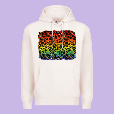 Pride Leopard Background Lgbt Premium Hoodie Designed By Texasbilliewilder