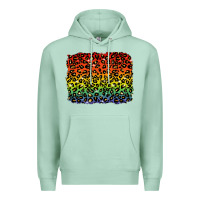 Seafoam pride leopard background lgbt Premium Hoodie - texasbilliewilder