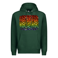 Sports Green pride leopard background lgbt Premium Hoodie - texasbilliewilder