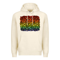 Tofu pride leopard background lgbt Premium Hoodie - texasbilliewilder
