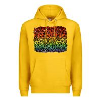 Lemon pride leopard background lgbt Premium Hoodie - texasbilliewilder