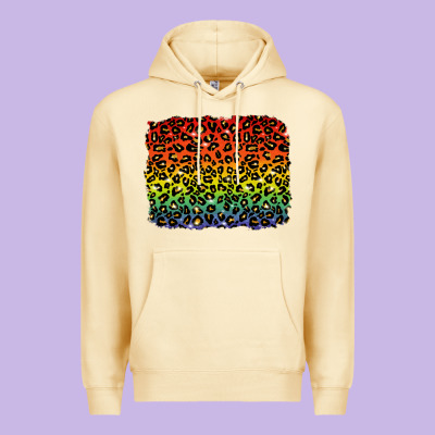 Pride Leopard Background Lgbt Premium Hoodie Designed By Texasbilliewilder