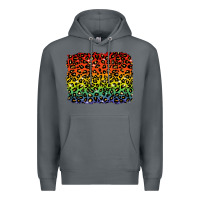 Rock pride leopard background lgbt Premium Hoodie - texasbilliewilder