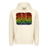 Sandshell pride leopard background lgbt Premium Hoodie - texasbilliewilder