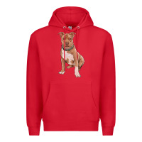 Red Brown Pitbull Premium Hoodie - RanaPortraitStore