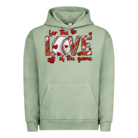 Pigment Oil Green for the love of the game baseball Urban Hoodie - texasbilliewilder