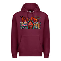 Burgundy barn mom Premium Hoodie - Zillion Design Studio