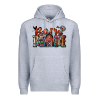 Heather Grey barn mom Premium Hoodie - Zillion Design Studio